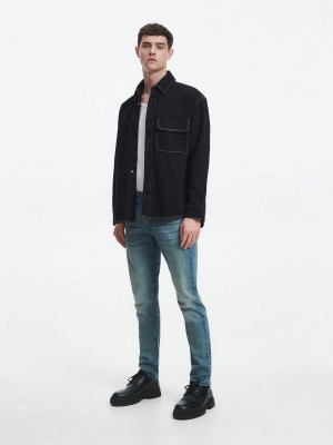 Reserved Slim fit jeans Mavi | HVDY90643