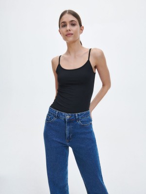 Reserved Slim fit top Siyah | CDMT78019