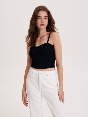 Reserved Slim fit top Siyah | OYPE16824