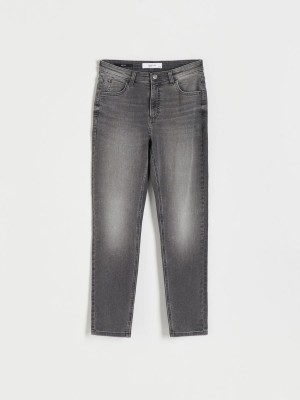 Reserved Slim jeans Gri | OCVG69813
