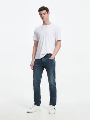 Reserved Slim jeans Mavi | GWSH08617