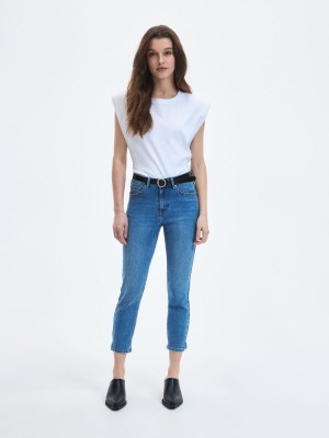 Reserved Slim jeans Mavi | YGMX71436