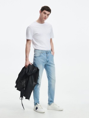 Reserved Slim jeans with wash effect Mavi | MUIQ82054