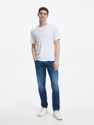 Reserved Slim jeans with wash effect Mavi | RBIL62519