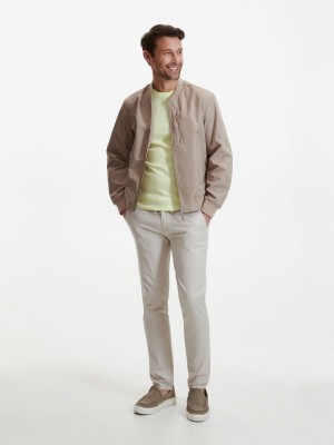 Reserved Slim joggers Bej Rengi | FQGR32576