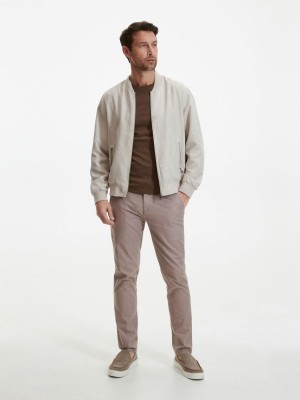 Reserved Slim joggers Bej Rengi | FXQA65384