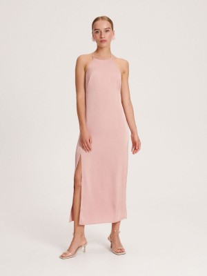 Reserved Slit dress Pembe | NTPW08261
