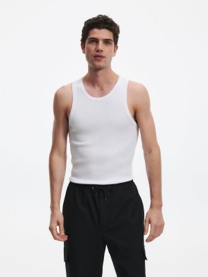 Reserved Stretch jersey undervest Beyaz | PEUB19703