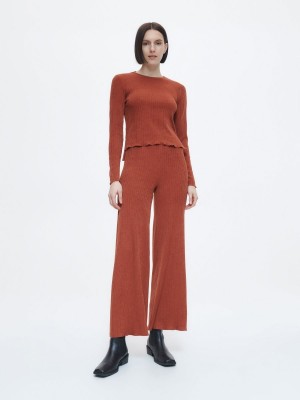 Reserved Structural jersey trousers Bordo | IDEU04815