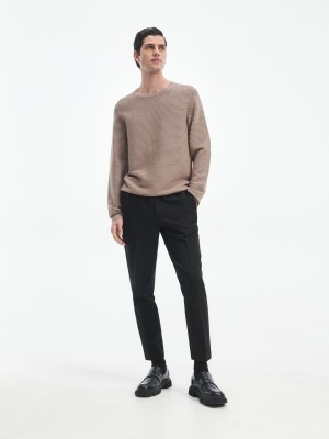 Reserved Structural knit jumper Kahverengi | UBMC87342
