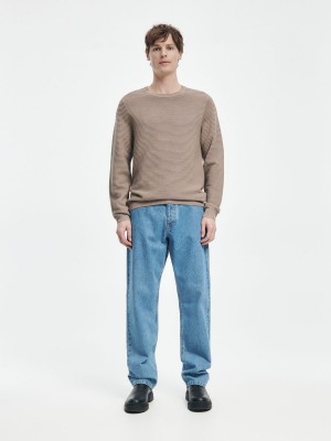Reserved Structural knit jumper Kahverengi | RJCQ06428