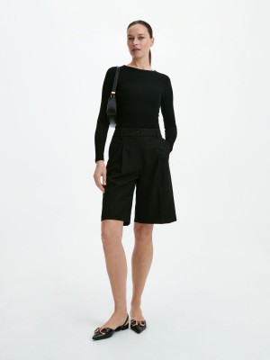 Reserved Suit shorts Siyah | DKCY58974