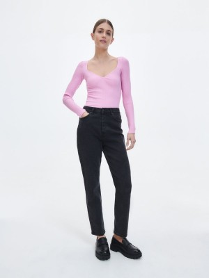 Reserved Sweetheart neck top Pembe | CBLE63280