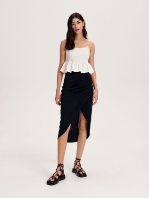 Reserved Top with overskirt Ivory | PGIZ80162