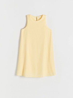 Reserved Trapezoid mini dress Sarı | YQJL81743