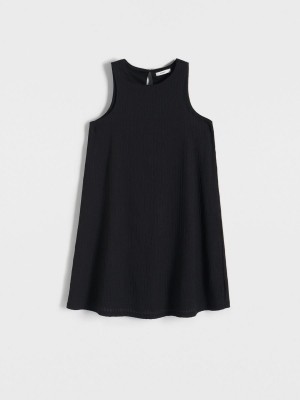 Reserved Trapezoid mini dress Siyah | GVDL98063