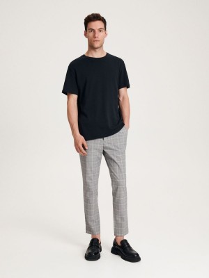 Reserved Viscose blend joggers Gri | VOKT26819