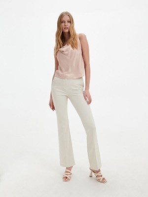 Reserved Viscose blouse Ivory | EIQK49178