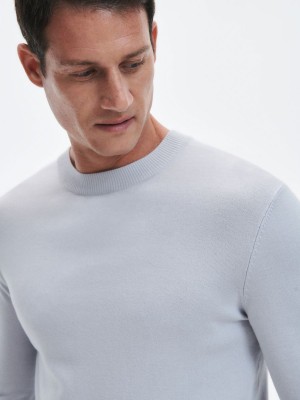 Reserved Viscose rich jumper Açık Gri | HWMR21047