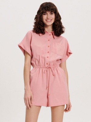 Reserved Viscose rich jumpsuit Pembe | SWMU94780
