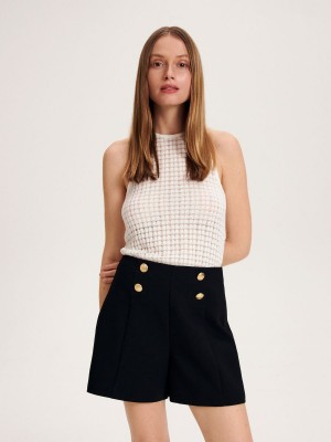 Reserved Viscose rich top Ivory | GPAW76908