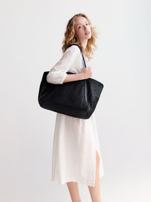 Reserved Woven bag Siyah | TFHE06517
