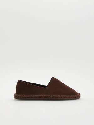 Reserved Woven espadrilles Kahverengi | ZNJF31590