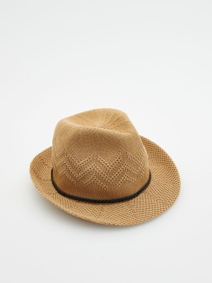 Reserved Woven hat Bej Rengi | HPBO91204