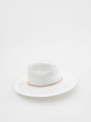 Reserved Woven hat Ivory | ESAZ90846
