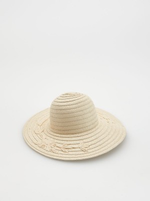 Reserved Woven hat Ivory | IKWC65780