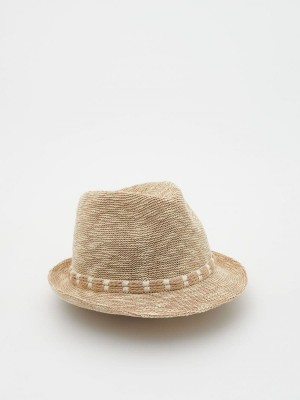 Reserved Woven hat Ivory | MTXQ06857