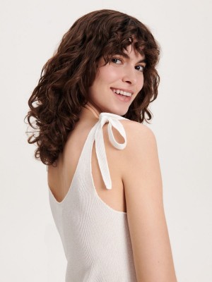 Reserved Örme top Ivory | HCUG09653