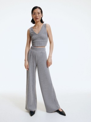 Reserved Örme trousers Açık Gri | HXGC93084